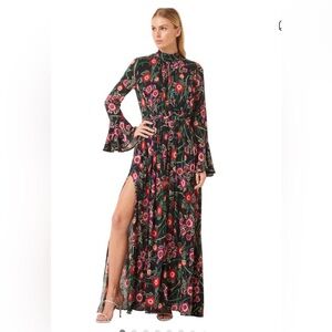 MISA Los Angeles Kora Floral Long Sleeve Maxi Dress